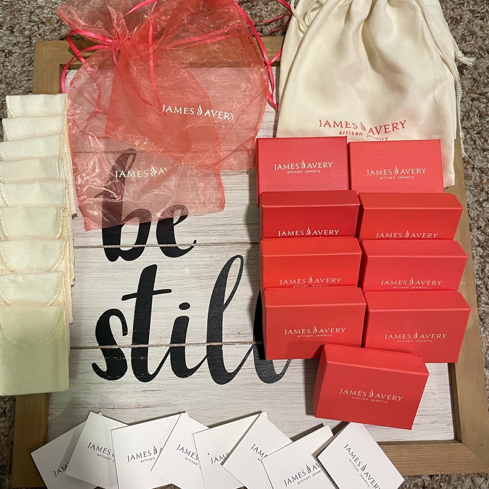 James avery boxes and bags